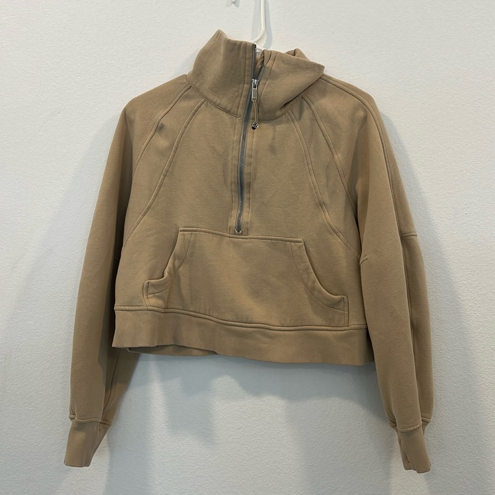 Lululemon scuba half zip hoodie cropped